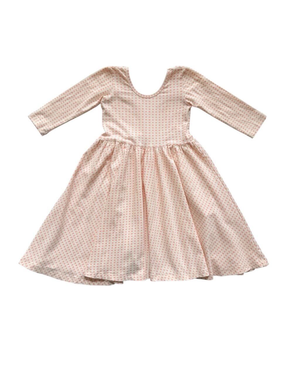 Alice + Ames Blush Square Long Sleeve Ballet Dress Size 6